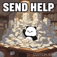 Stressed I Need Help GIF by Kanpai Pandas