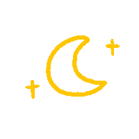 applepier yellow moon yuckapy applepierrr Sticker