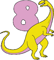 Dinosaur Dino Sticker by Charlotte Filshie