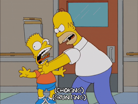 Angry Season 17 GIF by The Simpsons