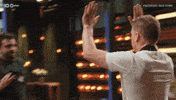 Hi Five Hug GIF by MasterChefAU