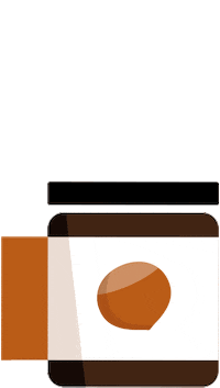 Allosimonne love chocolate delicious jar Sticker