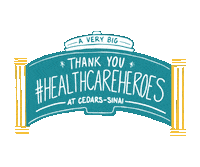 Thanks Thank You Sticker by Cedars-Sinai