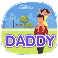 Baby Boy Dad Sticker by FirstCry Parenting