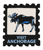 VisitAnchorage stamp stamps anchorage goldenmoments Sticker