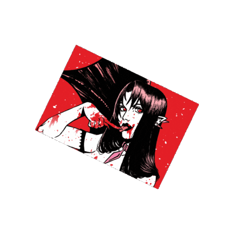 Hungry Devil Lady Sticker by Vault Comics