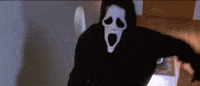 Lechu312 reaction piano scary movie ghostface GIF