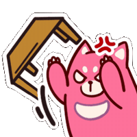 Angry Over It Sticker by Wakuma