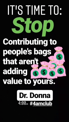 Contributing The Bag GIF by Dr. Donna Thomas Rodgers