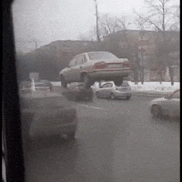 Cars Flying GIF