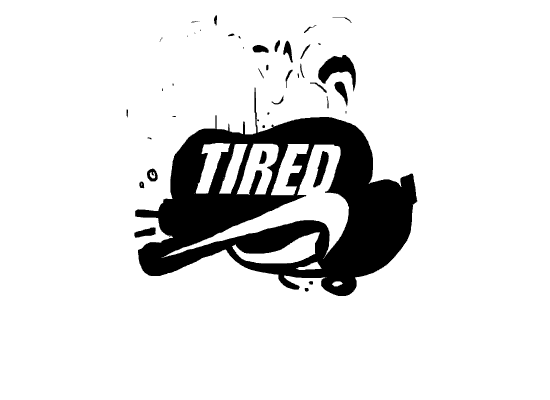 tired logo GIF by Peter Carlson