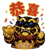 恭喜 Happy New Year Sticker