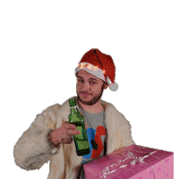 christmas cheers Sticker by dreifarbenpanda