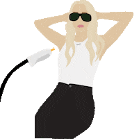 Laser Shaving Sticker by Esthetics Center