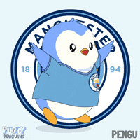 Manchester City Football GIF by Pudgy Penguins