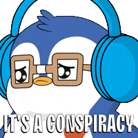 Conspiracy Theory Penguin GIF by Pudgy Penguins