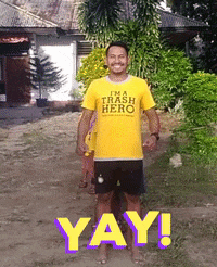 trashhero yes celebrate yay surprise GIF