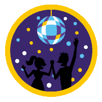 Prom Night Patches Sticker by Bos Animation