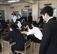 chair fail GIF