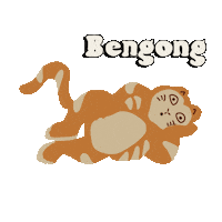 Cat Orange Sticker