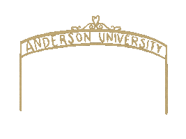 AndersonUniversitySC black gold university au Sticker