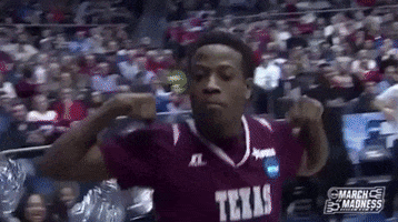 Flexing College Basketball GIF by NCAA March Madness