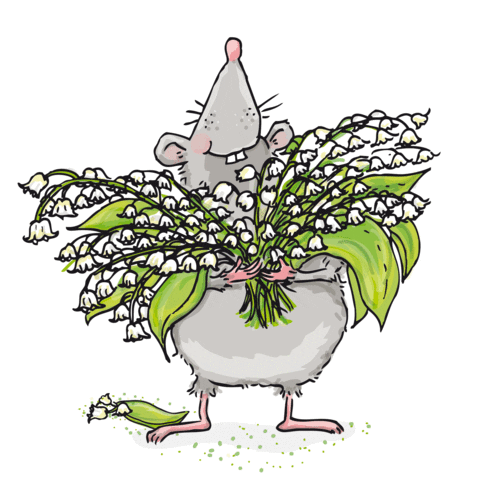 May Lily Of The Valley Sticker by krima&isa