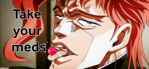 BlackDeathSkulls anime jojo cherry medicine GIF