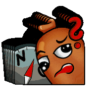 Confused Sticker by Der Metzler