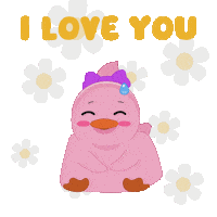 Happy I Love You Sticker by MeetDuckey