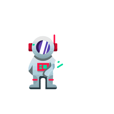 Graviteit giphyupload space flag astronaut Sticker