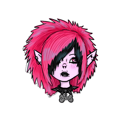 Pink Punk Sticker