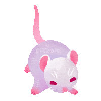 Scared Mouse Sticker by pikaole