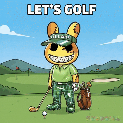 Golf Golfing GIF by RugDollz