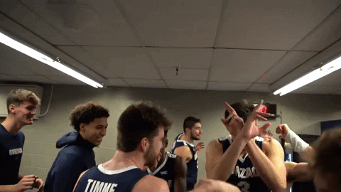 GonzagaBulldogs giphyupload dancing basketball celebration GIF