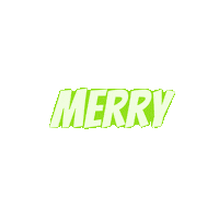 Blinking Merry Christmas Sticker