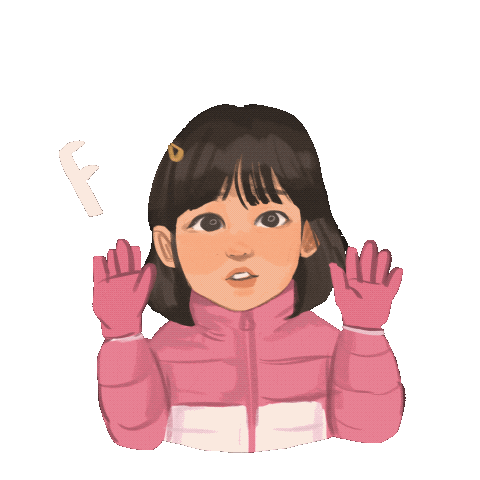 Girl Winter Sticker