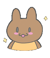 Happy Rabbit Celebration Sticker