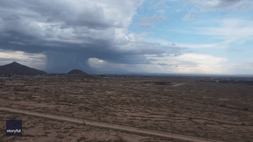 Drone Captures Giant Dust Storm in Arizona