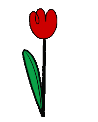 Sad Flower Sticker