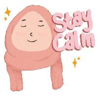 Girl Stay Calm Sticker