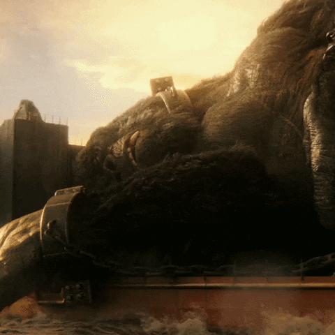 GodzillaVsKong tired sleep nap kong GIF