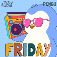 Its Friday Happy Dance GIF by Pudgy Penguins