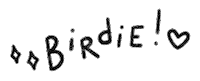 Golf Birdie Sticker by Catharina Stewart