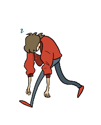 Tired Sticker