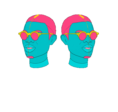 Roller Coaster Heads Sticker by Ultra Records