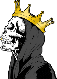 Skull King Sticker by Gunoven