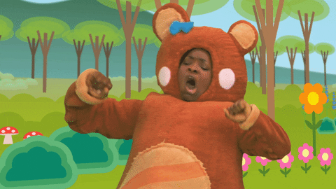 Tired Teddy Bear GIF by Mother Goose Club