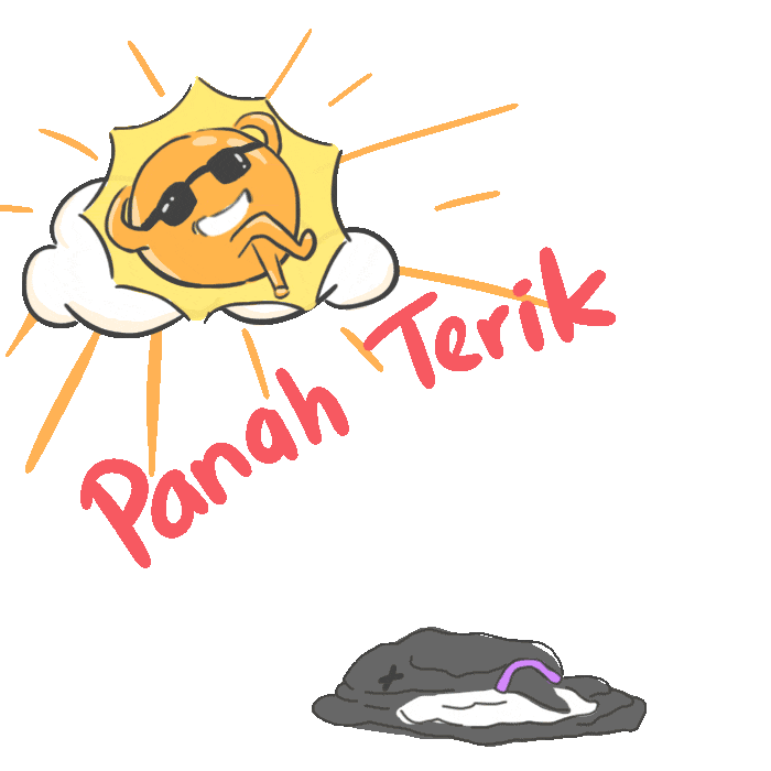 Sun Melting Sticker