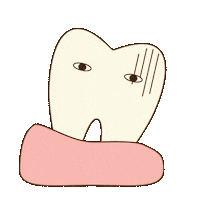 dental_sozai tooth wobbly 歯 歯科素材ドットコム Sticker